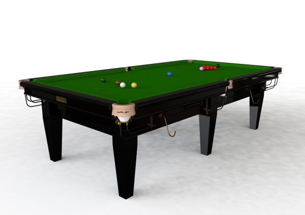 Riley Grand 8ft Gloss Black Finish Standard Cushion Snooker Table (8ft  243cm)