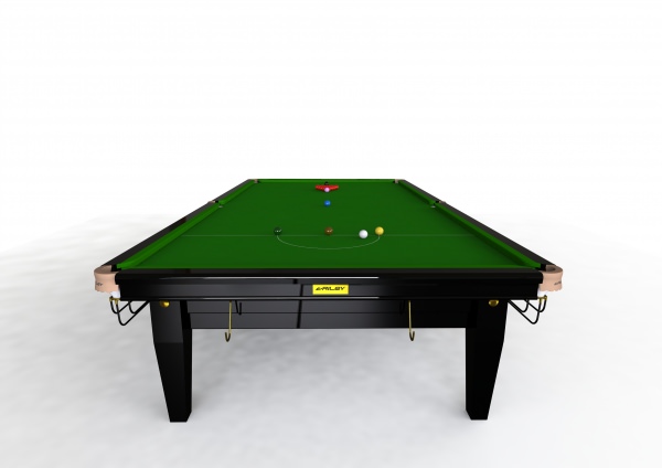 Riley Grand Professional Gloss Black Finish Full Size Steel Block Cushion Snooker Table (12ft 365cm)