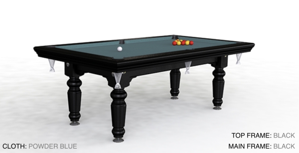 Riley Traditional Standard Black Finish 7ft UK 8 Ball Pool Table Diner (7ft 213cm)