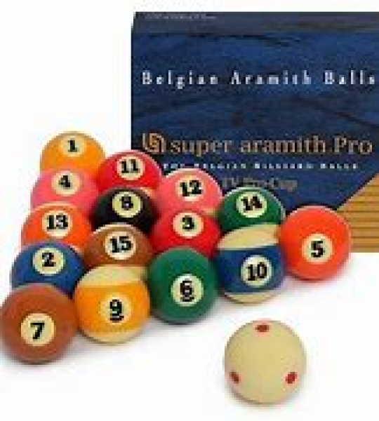 Aramith Pro Cup TV Pool Balls 57mm